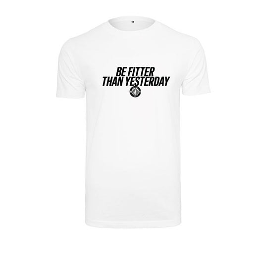 Tridias Performance Be Fit Fussball Academy T-Shirt BE FITTER THAN YESTERDAY weiß